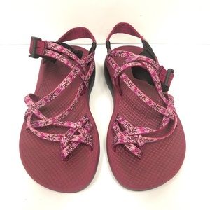 Chaco ZX2 Adjustable Buckle Strappy Purple Pink Sandals US 8